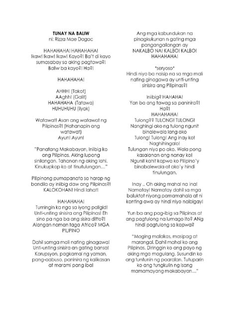 deklamasyon piyesa|Baliw Sa Pag.